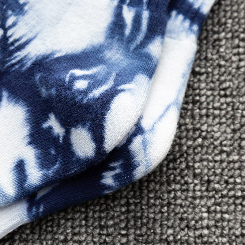 Bawełniane skarpetki sportowe do połowy łydki, tie-dye