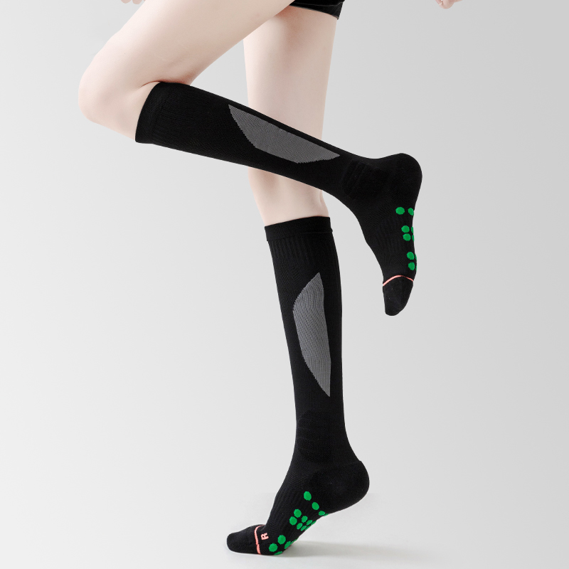 Długie, nylonowe skarpety piłkarskie frotte